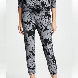 NSF Sayde Gray Floral French Terry Sweatpants Womens Petite Lounge Joggers